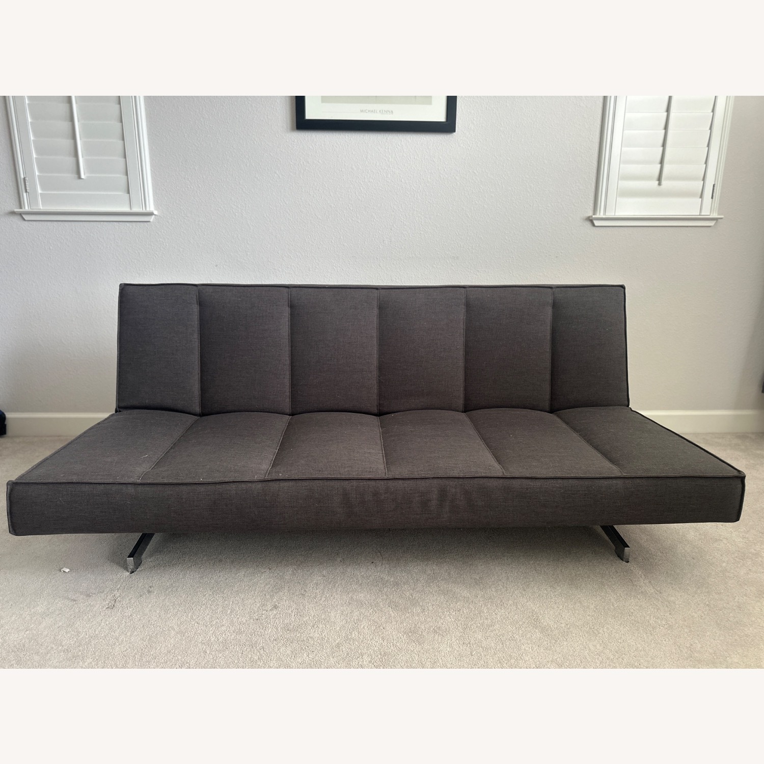 CB2 Flex Sleeper Sofa In Gravel - image-1