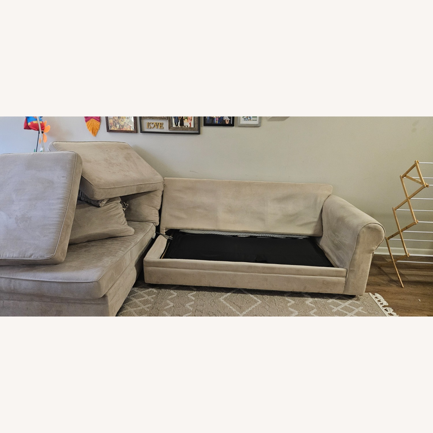 Sleeper Sofa with Chaise Lounge - image-4