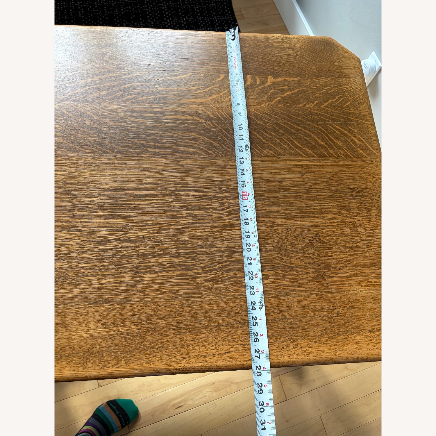 Antique Tiger Oak Quartersawn Library Table  - image-11