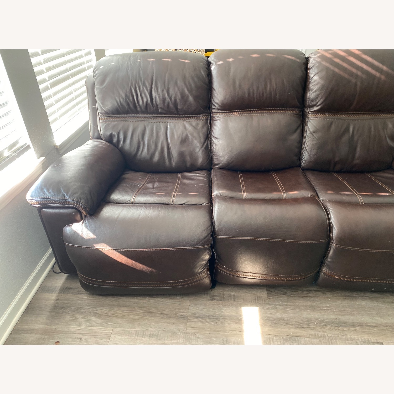 Ashley Furniture Dark Brown 3+ Seater Sofa - image-1