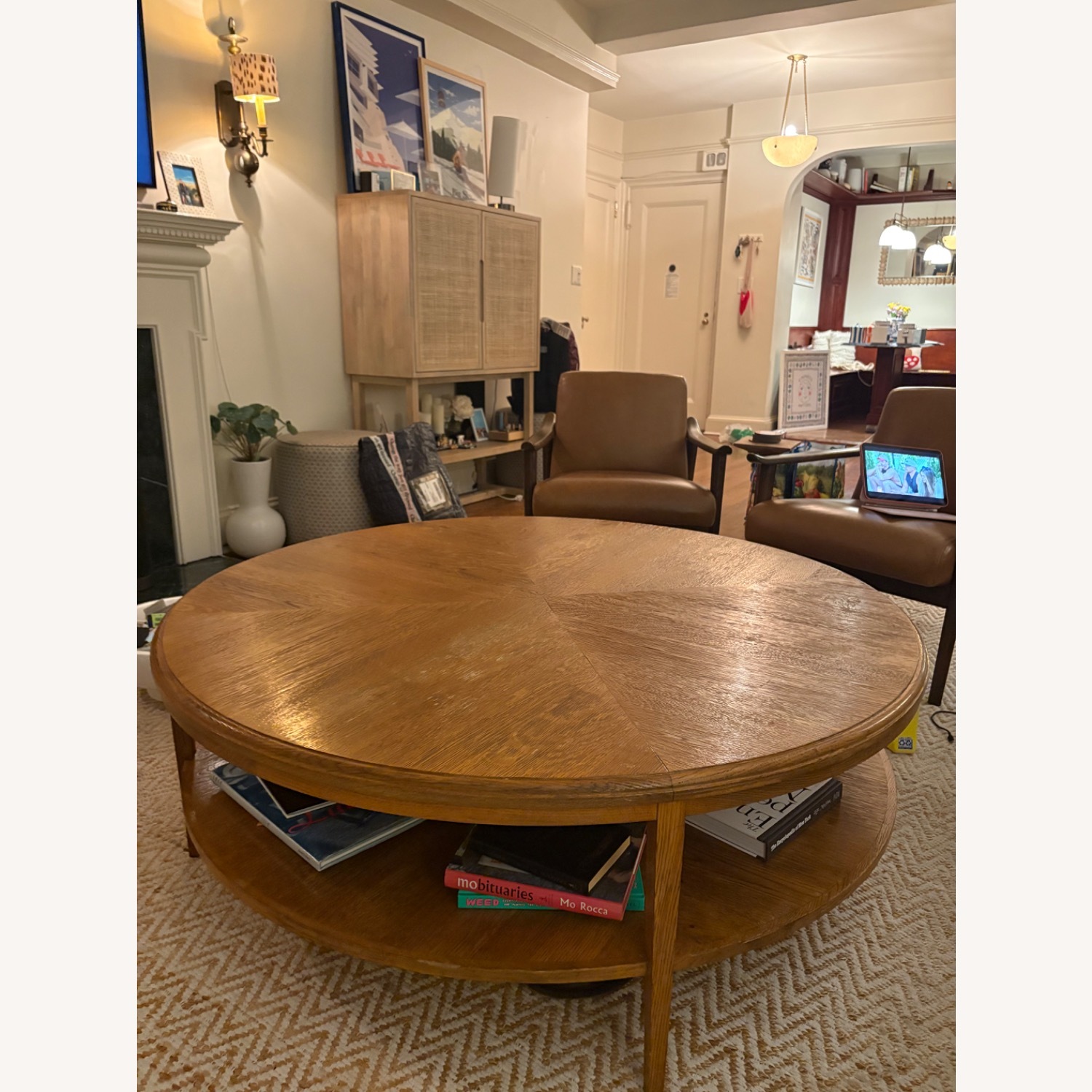 Theodore Alexander Dark Brown Wood Coffee Table - image-3