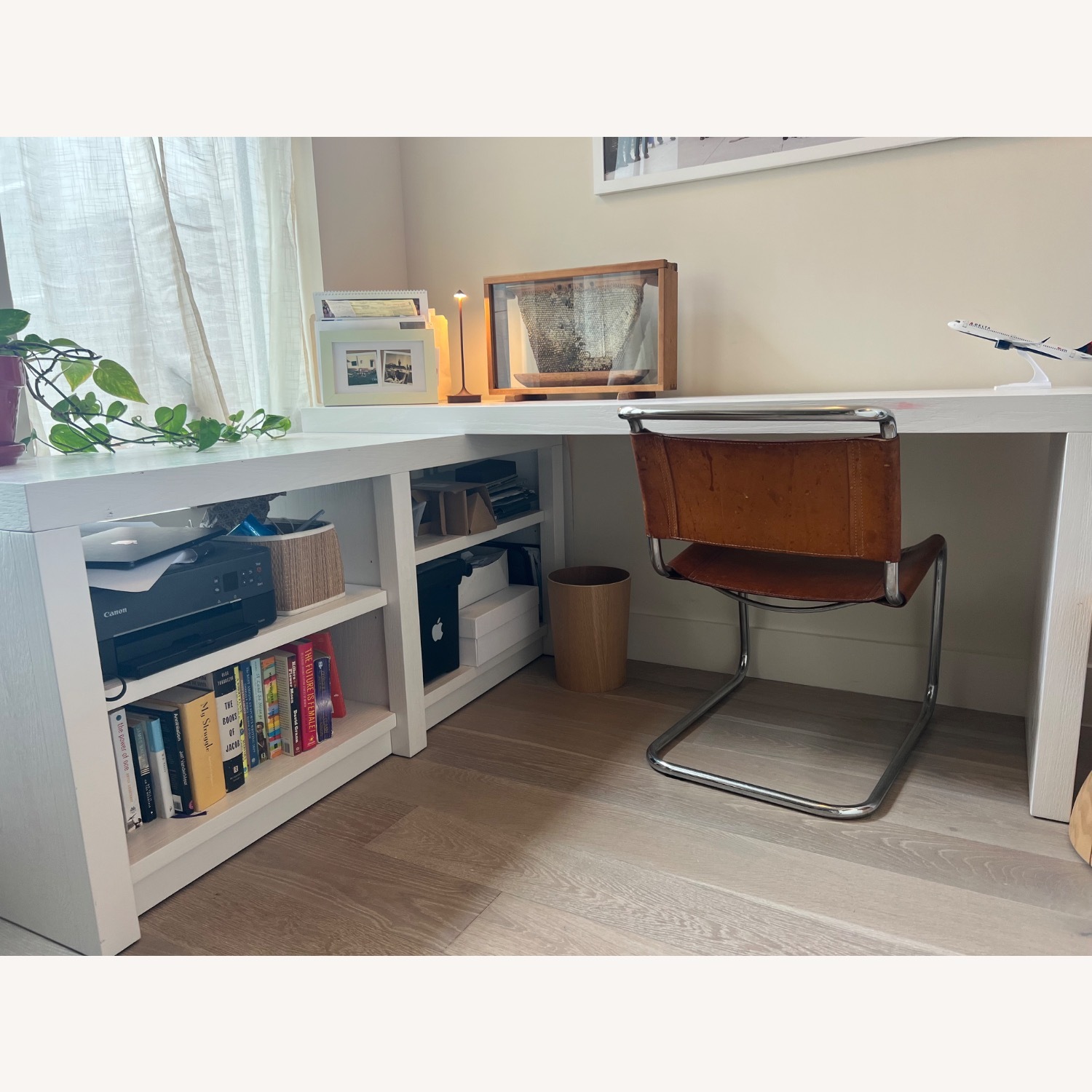 Pottery Barn Dillon L-Shape Rotating Desk (70") - image-1