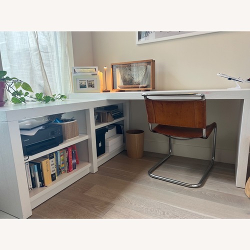 Used Pottery Barn Dillon L-Shape Rotating Desk (70") for sale on AptDeco