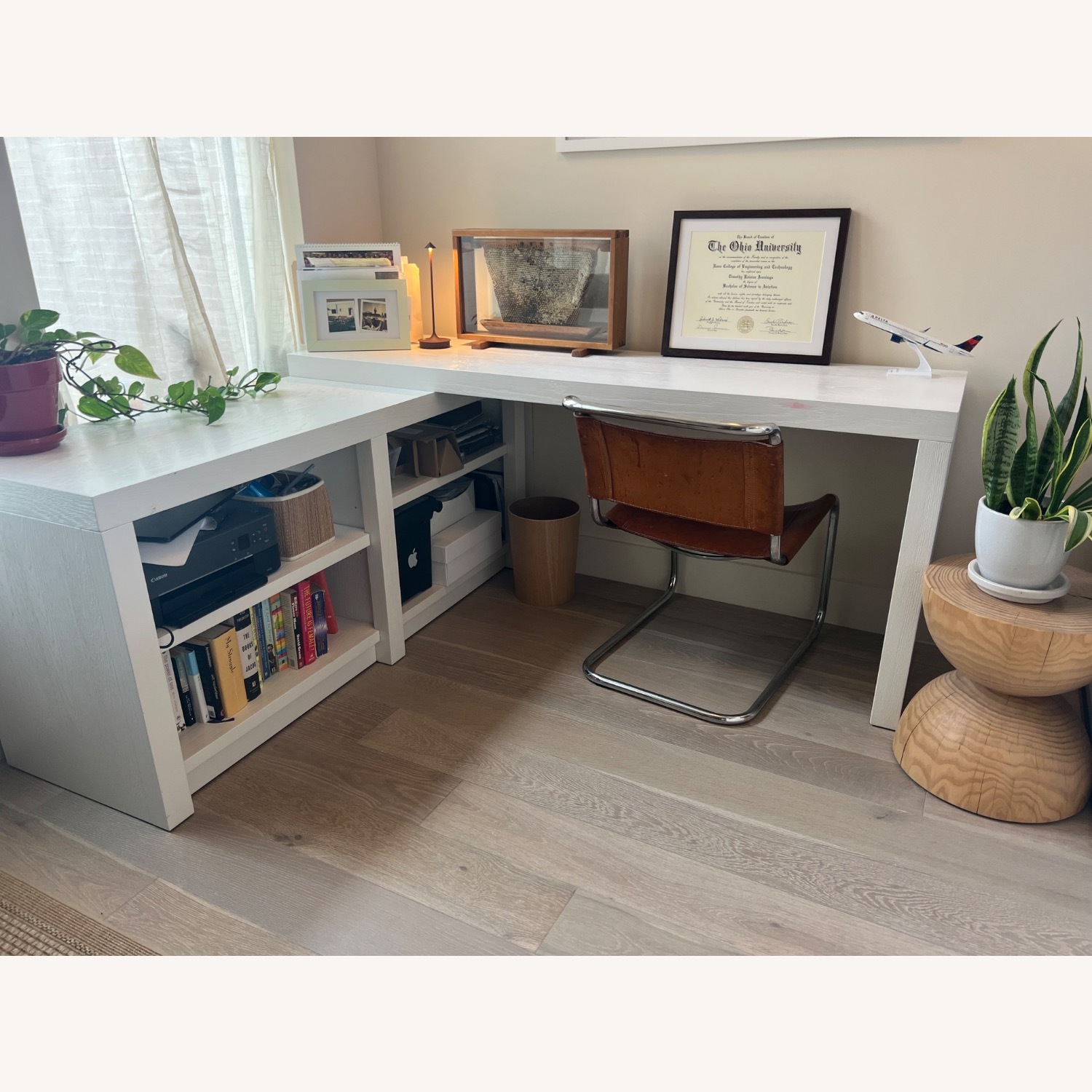 Pottery Barn Dillon L-Shape Rotating Desk (70") - image-2