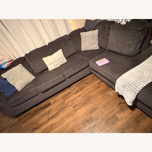 Used Light Gray 2 Piece Sectional for sale on AptDeco