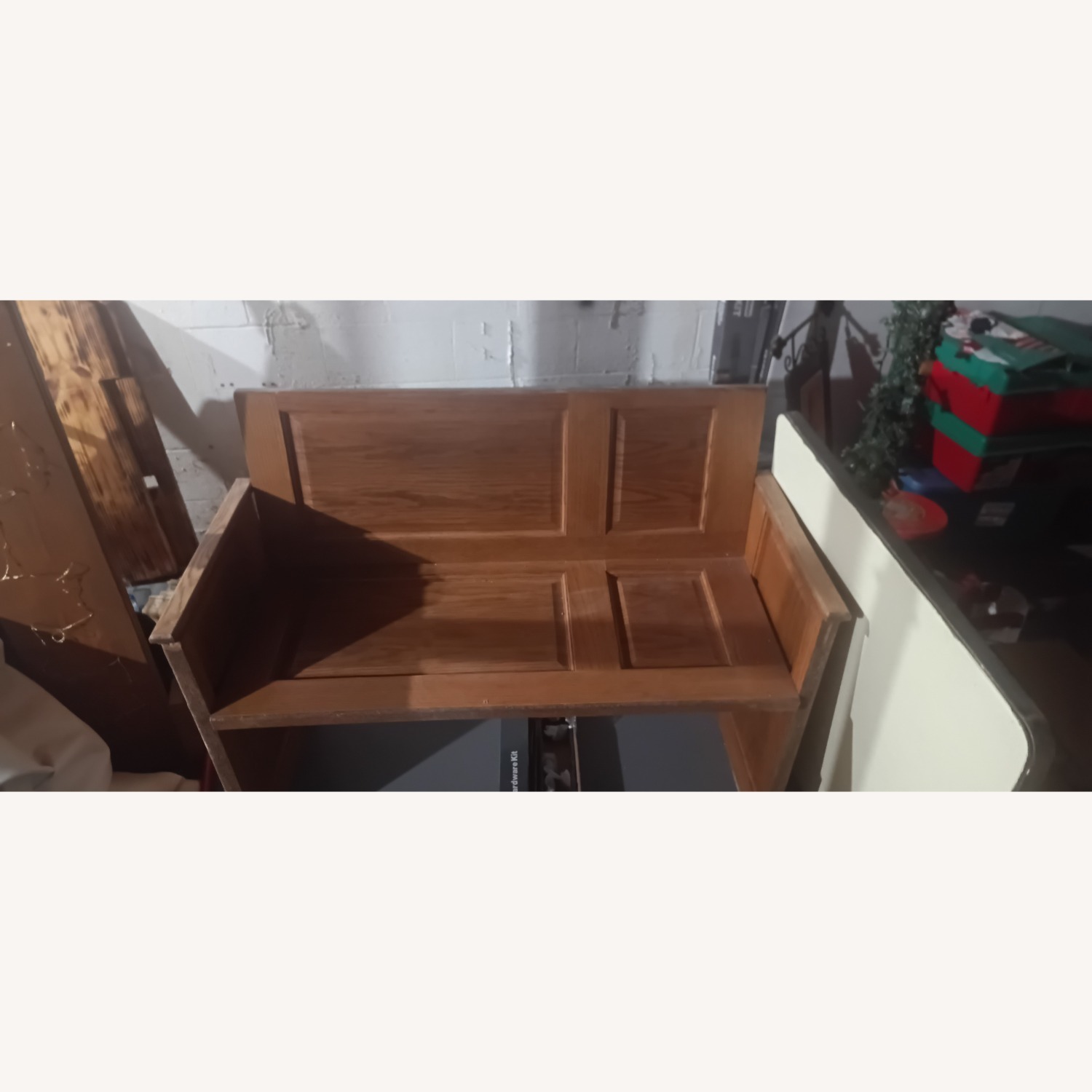 Custom Oak Bench Made From Oak Door - image-2