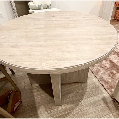 Used West Elm Santa Rosa Round Dining Table (48") for sale on AptDeco