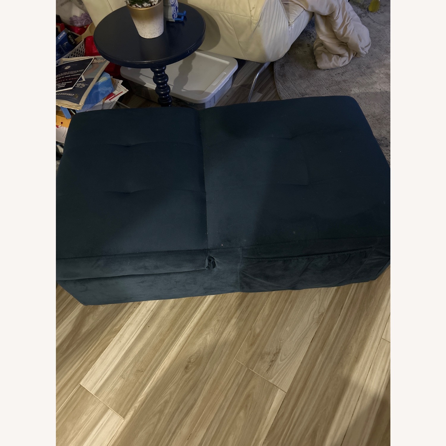 Raymour & Flanigan Blue Fabric Recliner - image-2