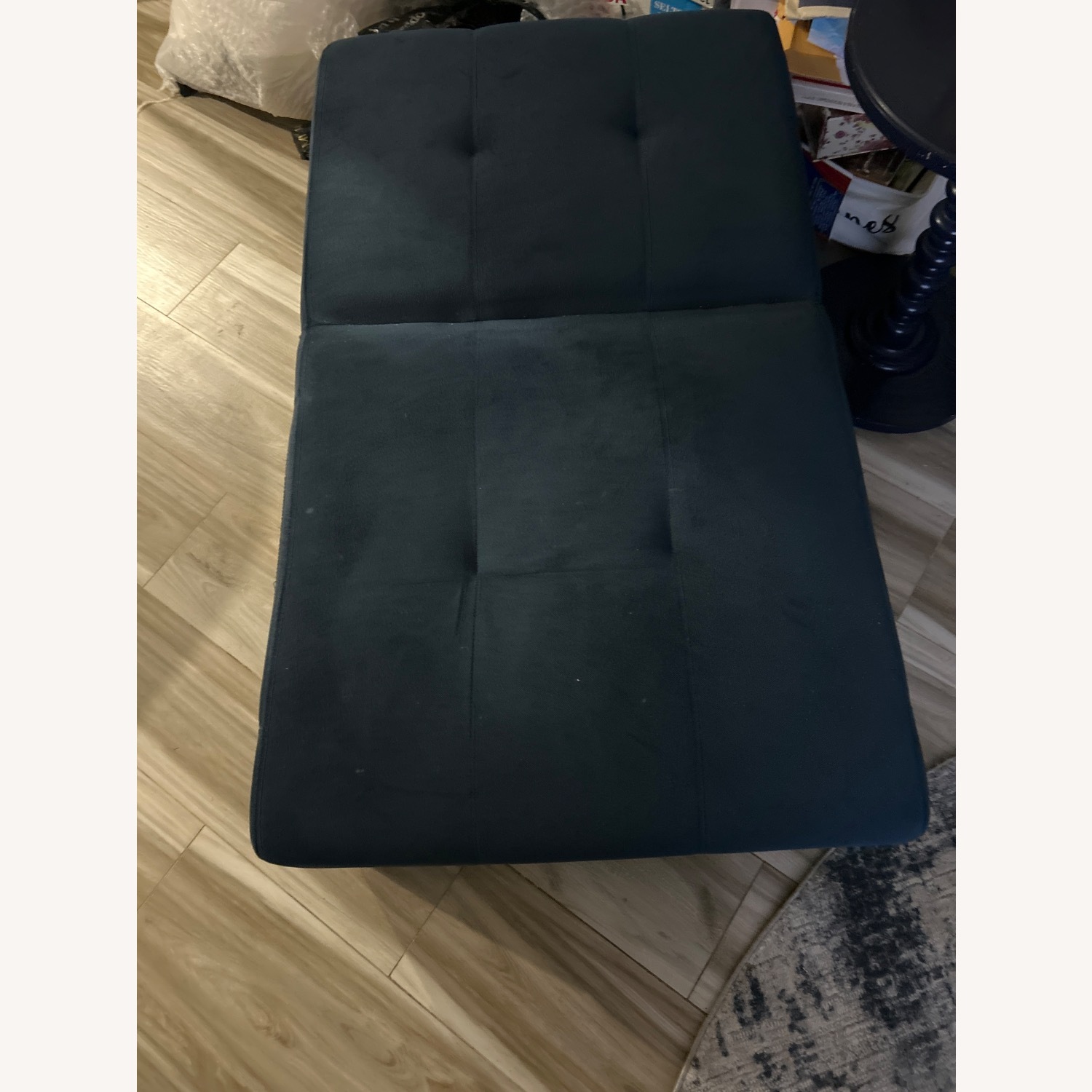 Raymour & Flanigan Blue Fabric Recliner - image-3