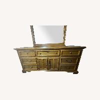 Stanley Furniture Light Brown Wood Dresser
