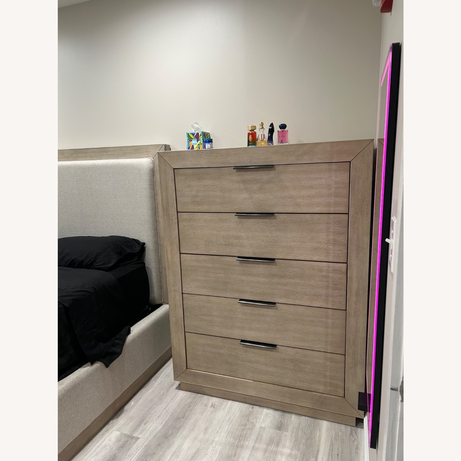 Ashley Furniture Beige Queen Size Bedframe - image-3