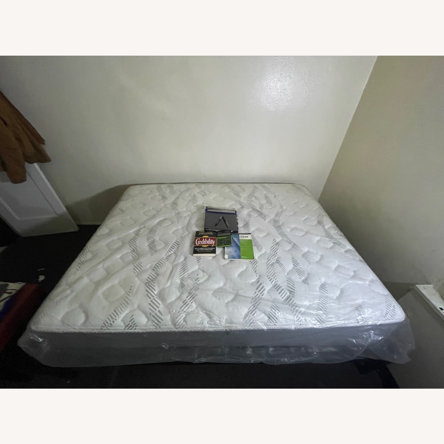 Black Metal Queen Bed - image-1