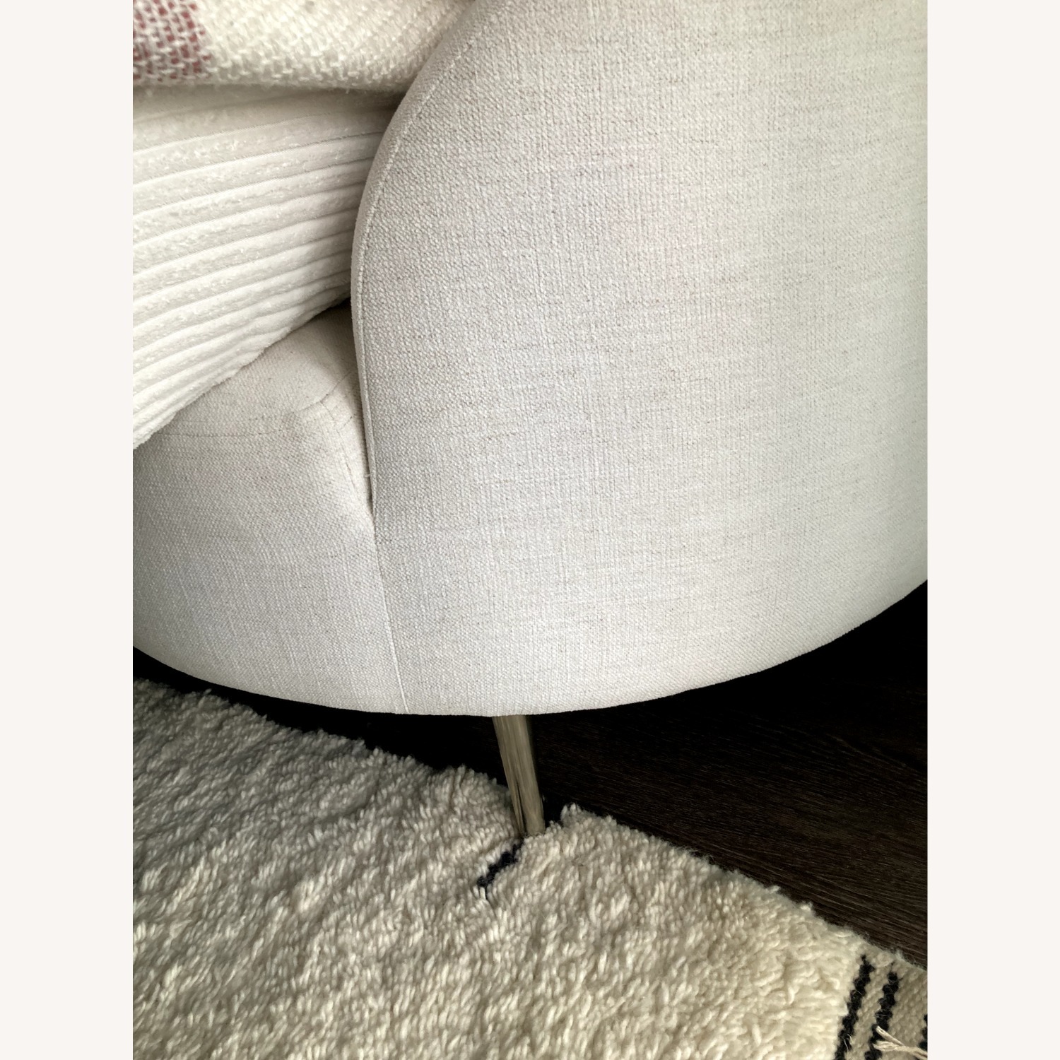 CB2 Curvo 96.5" White Performance Fabric Sofa by Goop - image-4