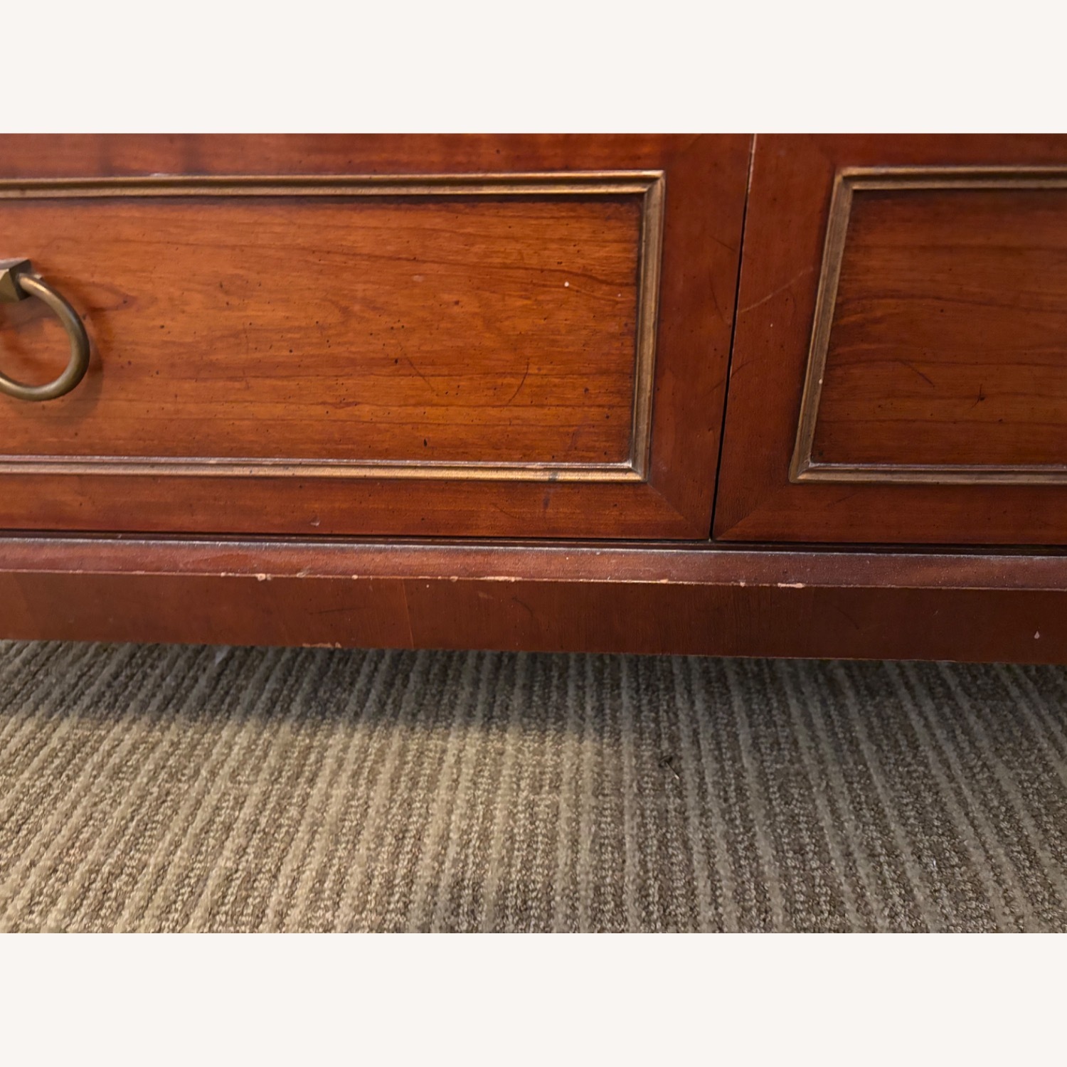 Henredon Dark Brown Dresser with Matching Mirror - image-5