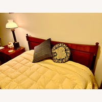  Henredon Dark Brown Wood Queen-Sized Headboard