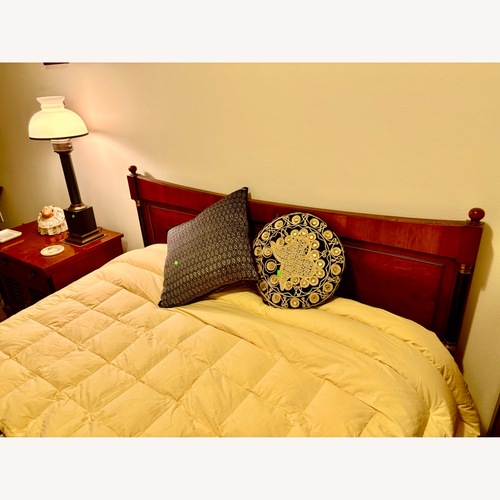 Used  Henredon Dark Brown Wood Queen-Sized Headboard for sale on AptDeco