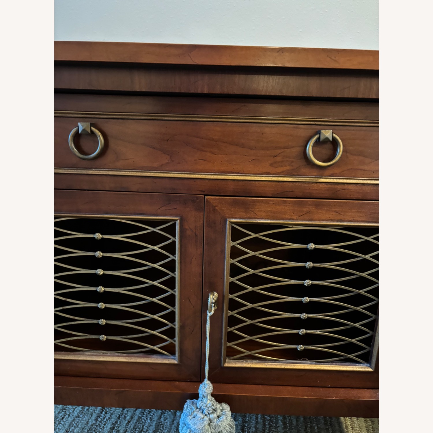 Henredon Dark Brown Wood Nightstand - image-5