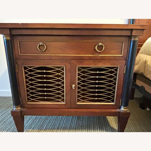 Used Henredon Dark Brown Wood Nightstand for sale on AptDeco
