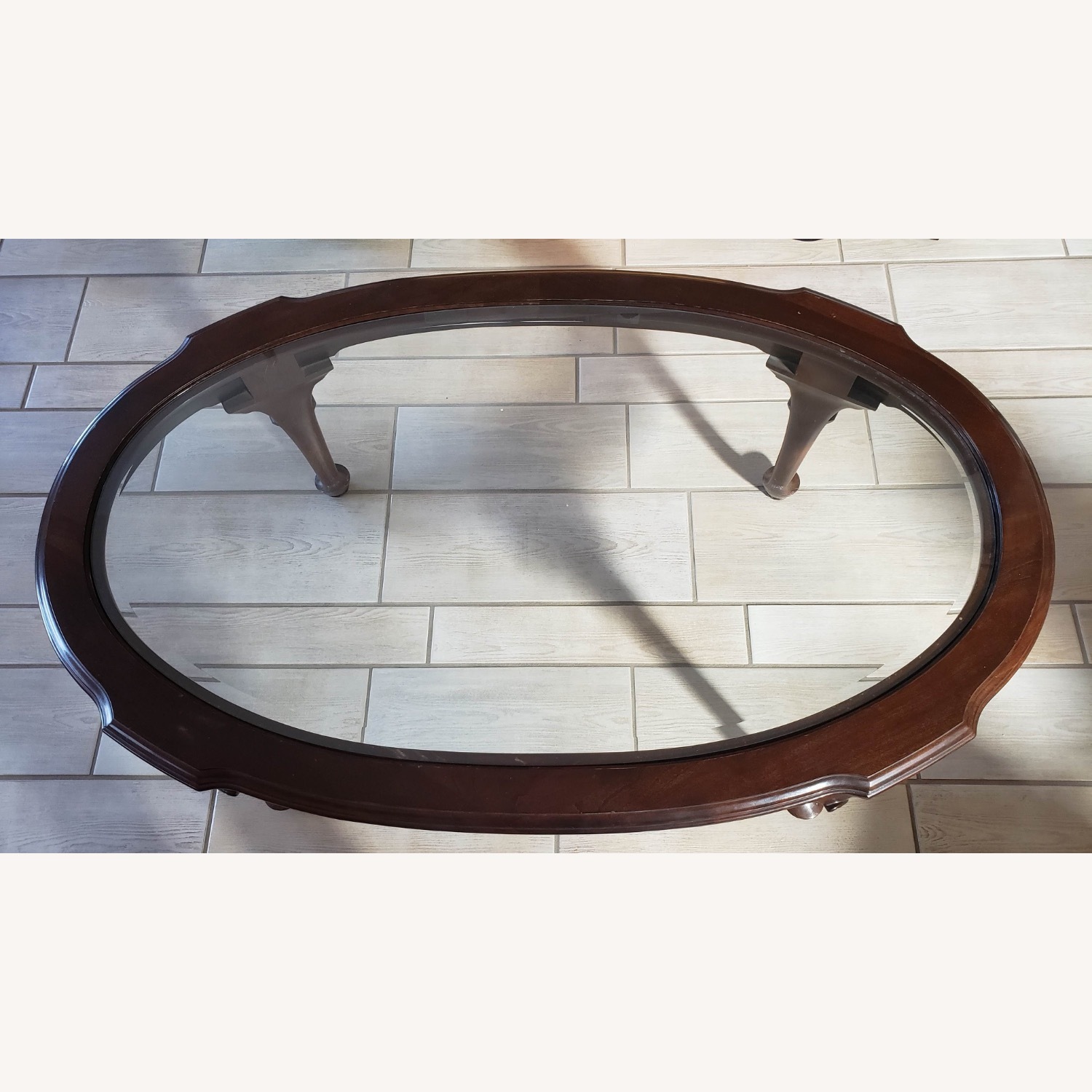 Ethan Allen Georgian Court Wood Coffee Table - image-3