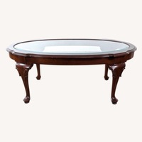 Ethan Allen Georgian Court Wood Coffee Table