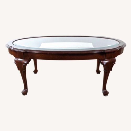 Used Ethan Allen Georgian Court Wood Coffee Table for sale on AptDeco