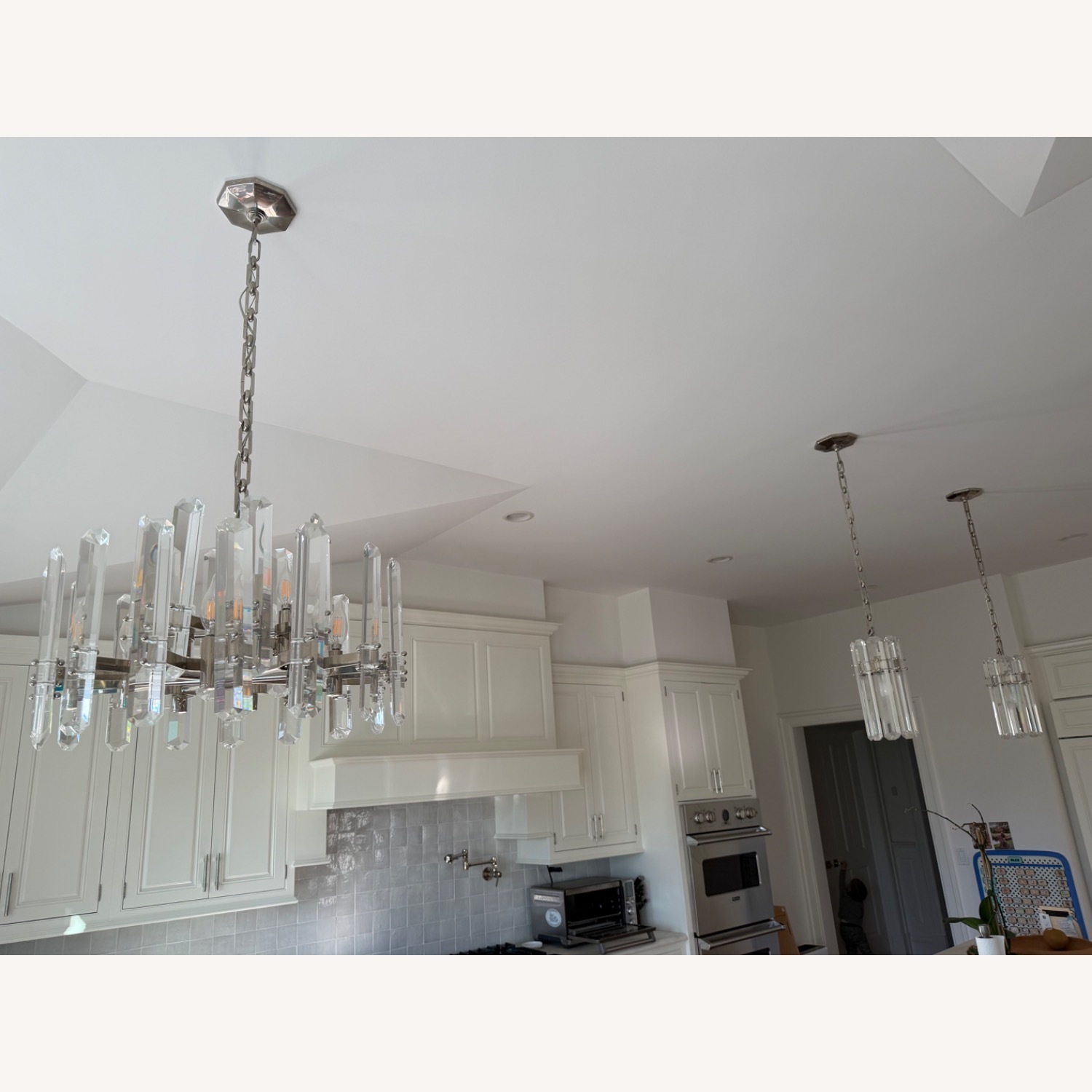 Lumens Silver Metal Ceiling Lamp - image-6