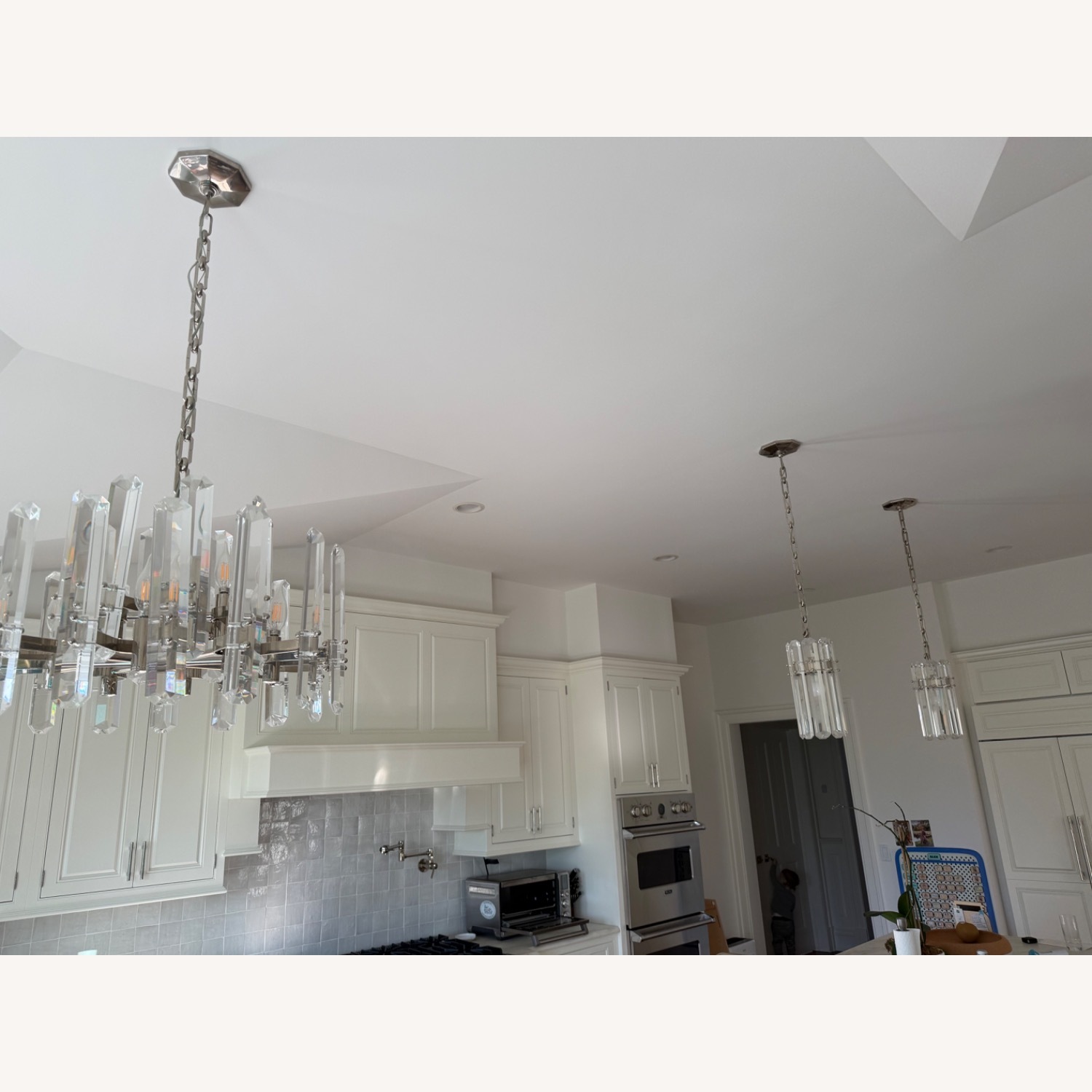 Lumens Silver Metal Ceiling Lamp - image-5