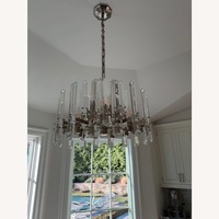 Lumens Silver Metal Ceiling Lamp