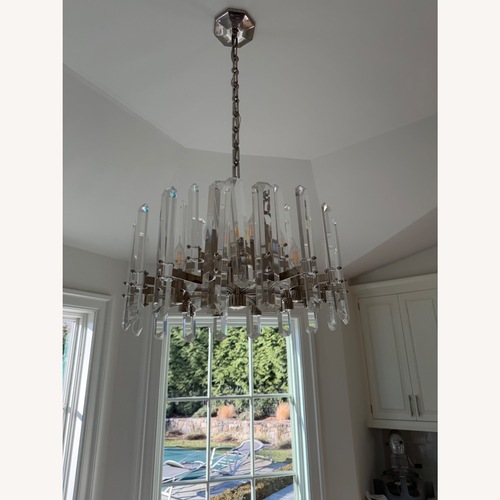 Used Lumens Silver Metal Ceiling Lamp for sale on AptDeco