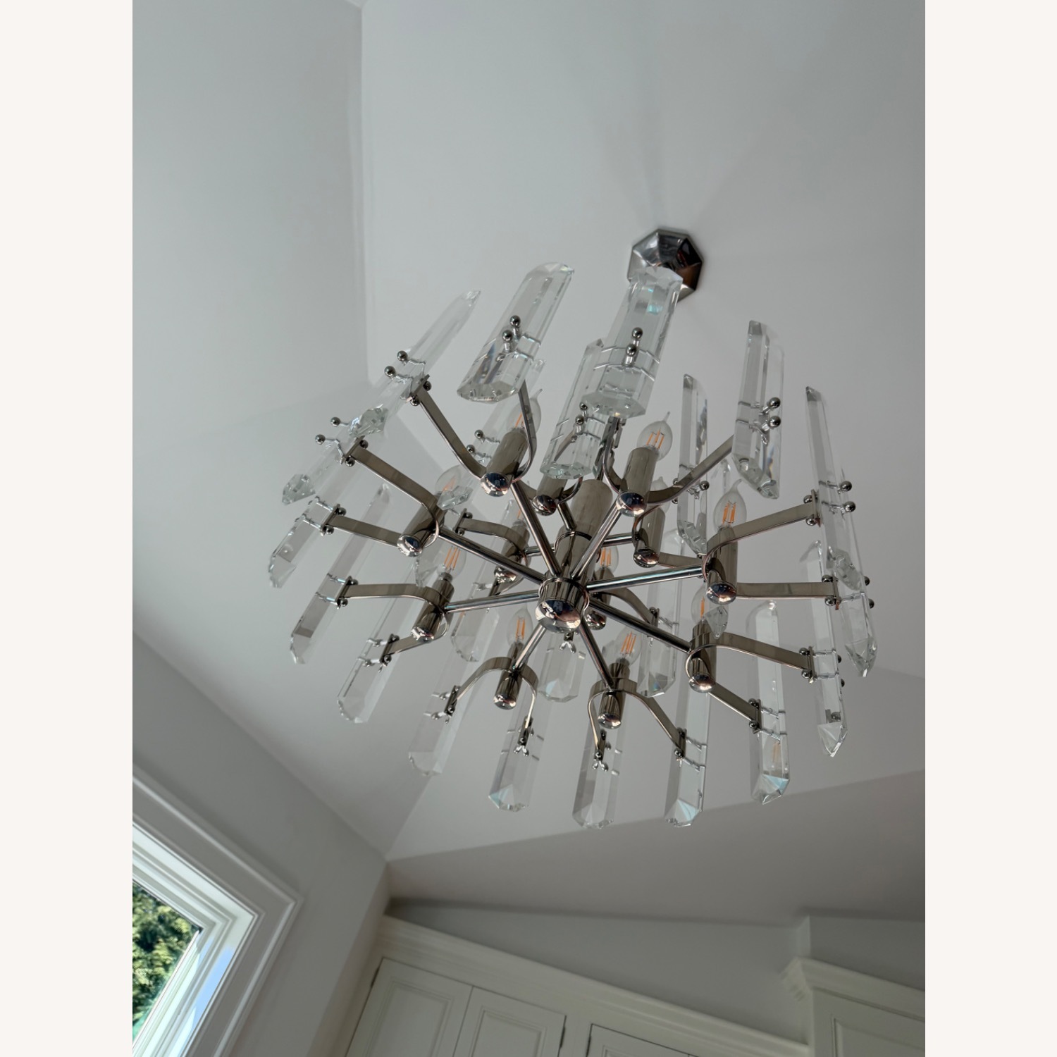 Lumens Silver Metal Ceiling Lamp - image-4