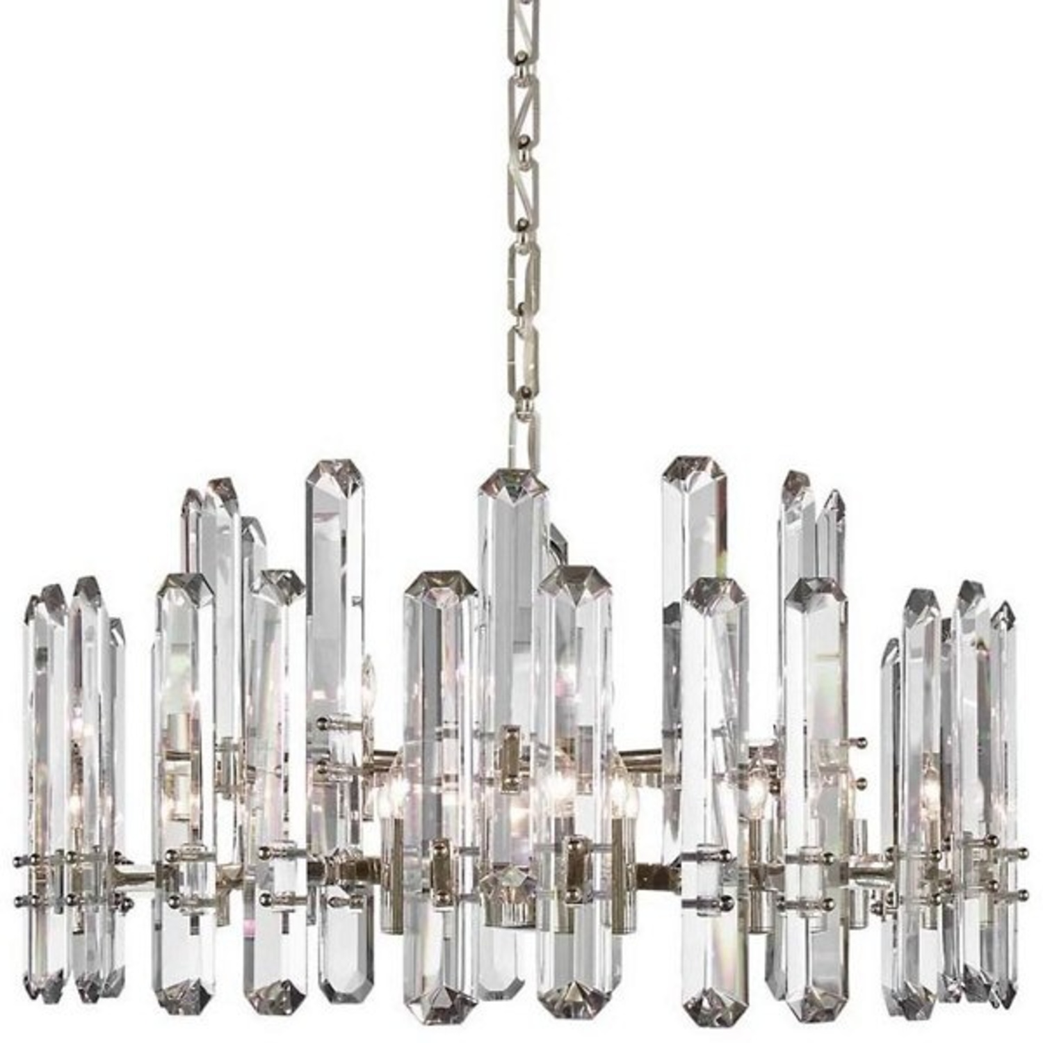 Lumens Silver Metal Ceiling Lamp - image-7