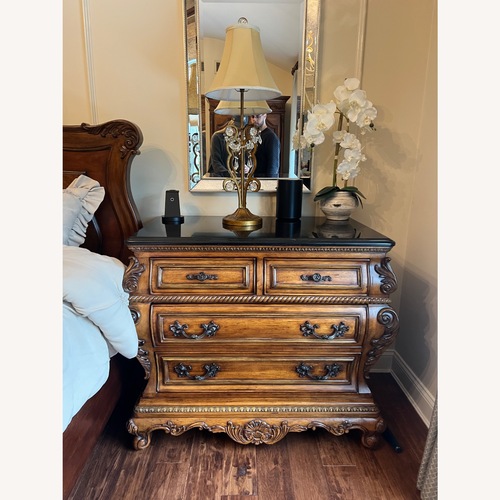 Used Vintage/Antique Dark Brown Wood Nightstands for sale on AptDeco