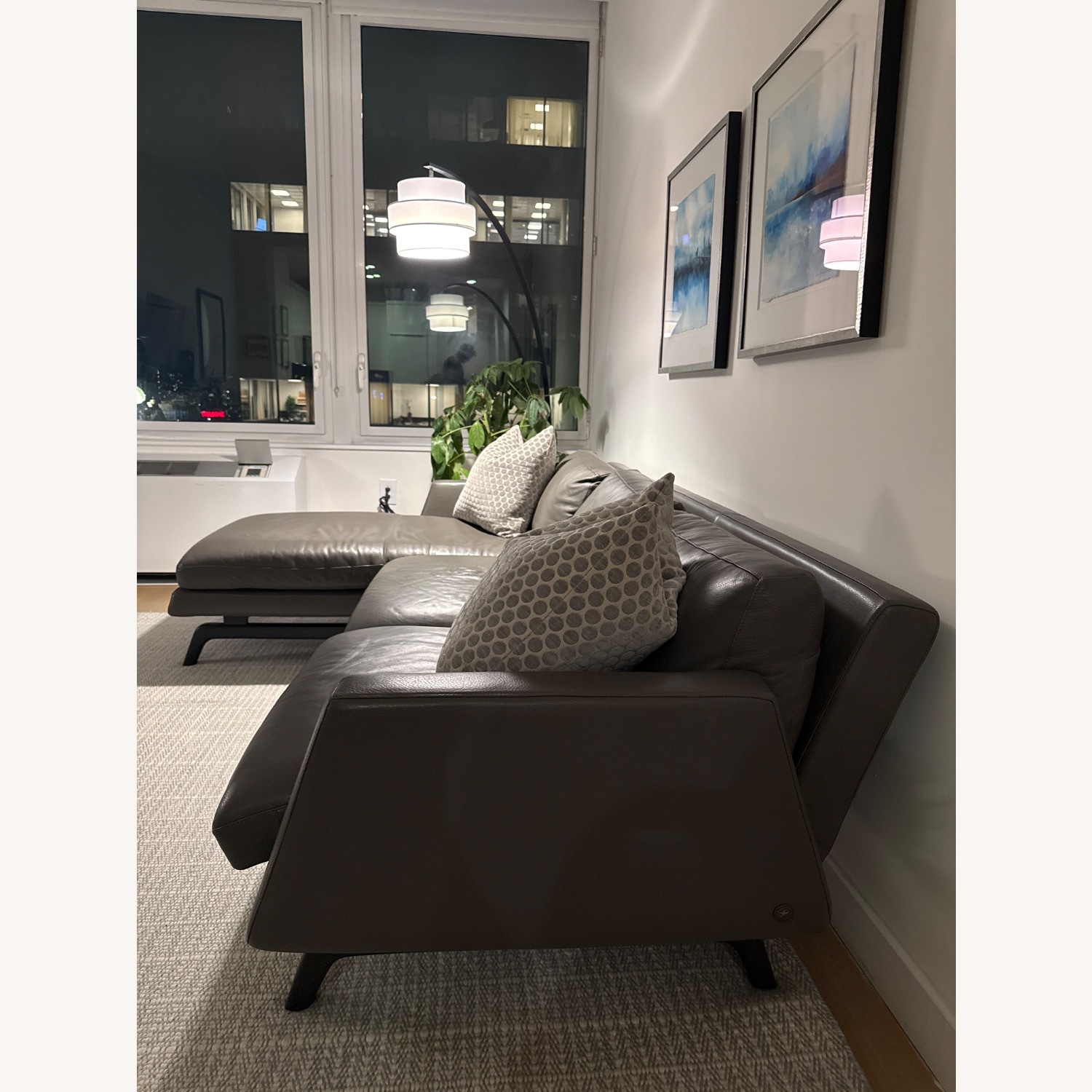 American Leather Nash Sectional With Chaise Lounge  - image-3