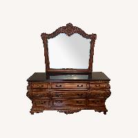 Vintage/Antique Dark Brown Wood Dresser