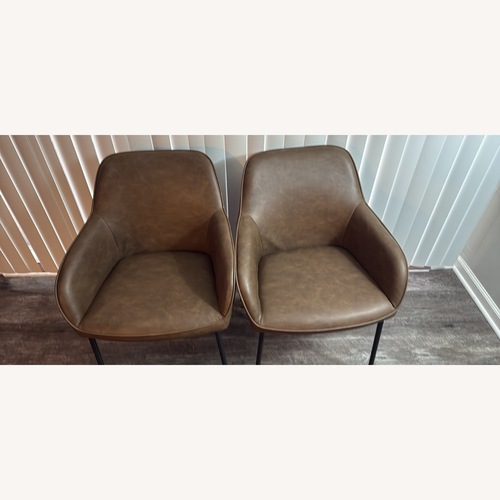 Used Dark Brown Fabric Accent Chairs for sale on AptDeco