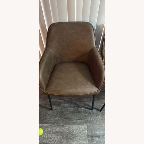 Used Dark Brown Fabric Accent Chairs for sale on AptDeco