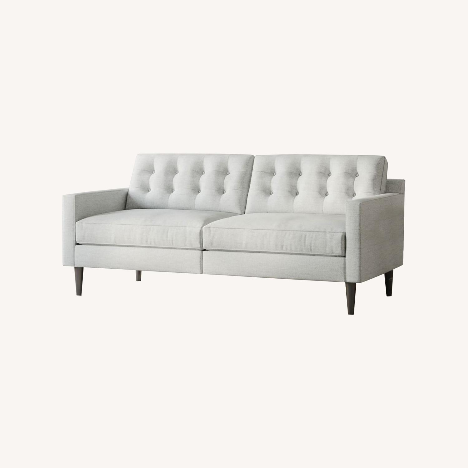 West Elm Drake Sofa (2 Seat, Light Gray) - image-0