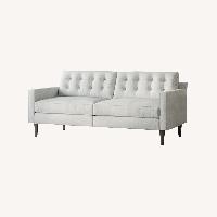West Elm Drake Sofa (2 Seat, Light Gray)