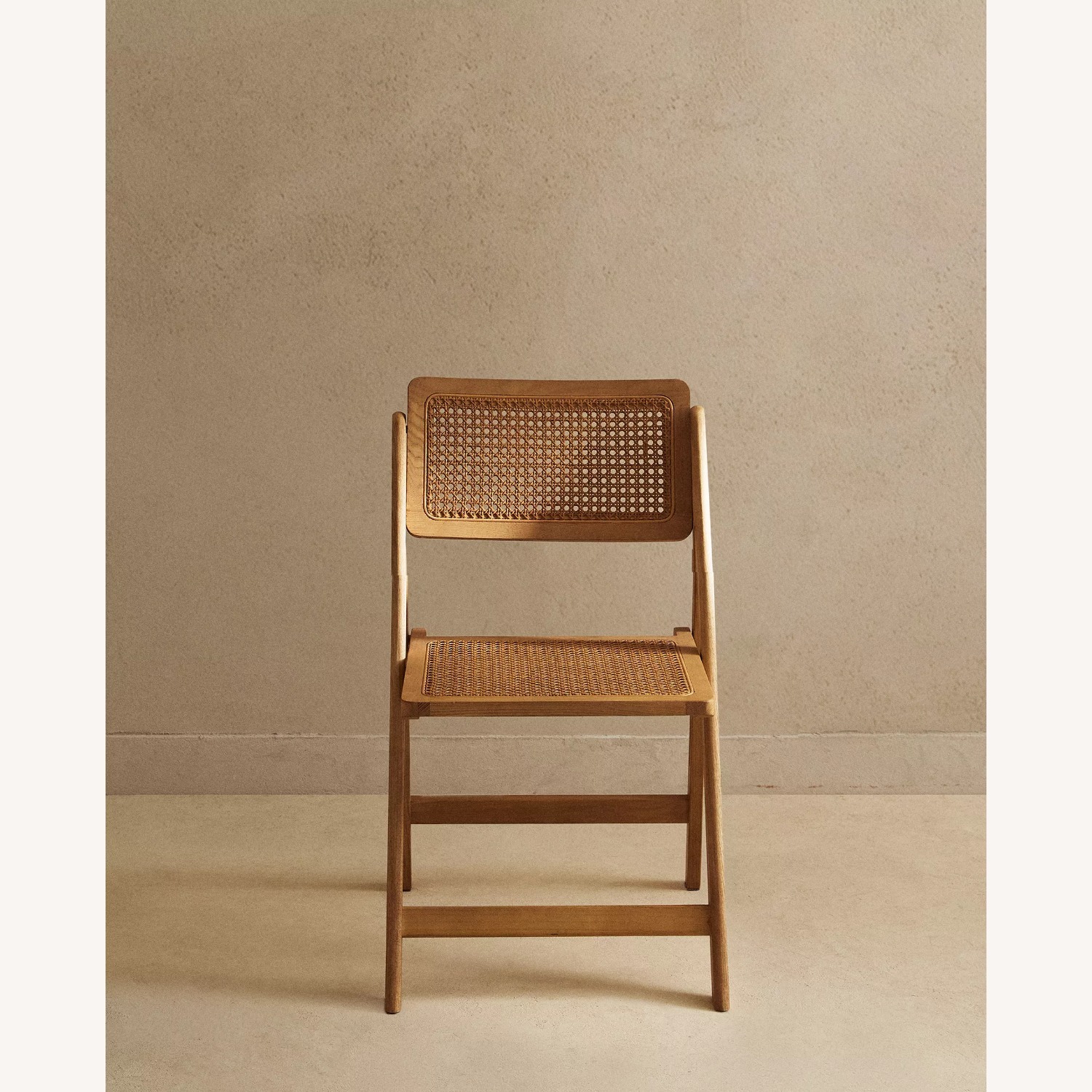 Zara Home Natural Rattan Wood Folding Chairs  - image-4