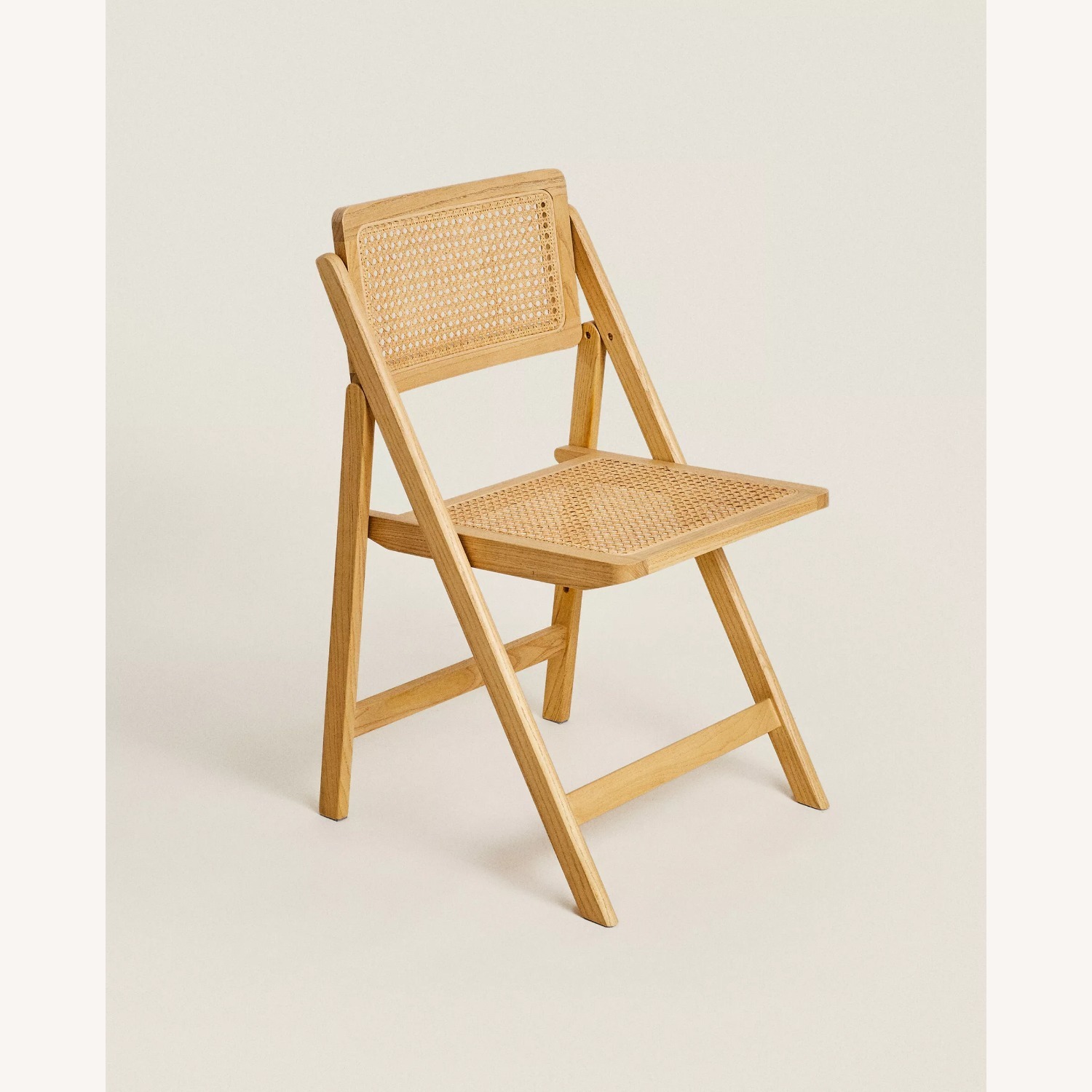 Zara Home Natural Rattan Wood Folding Chairs  - image-2