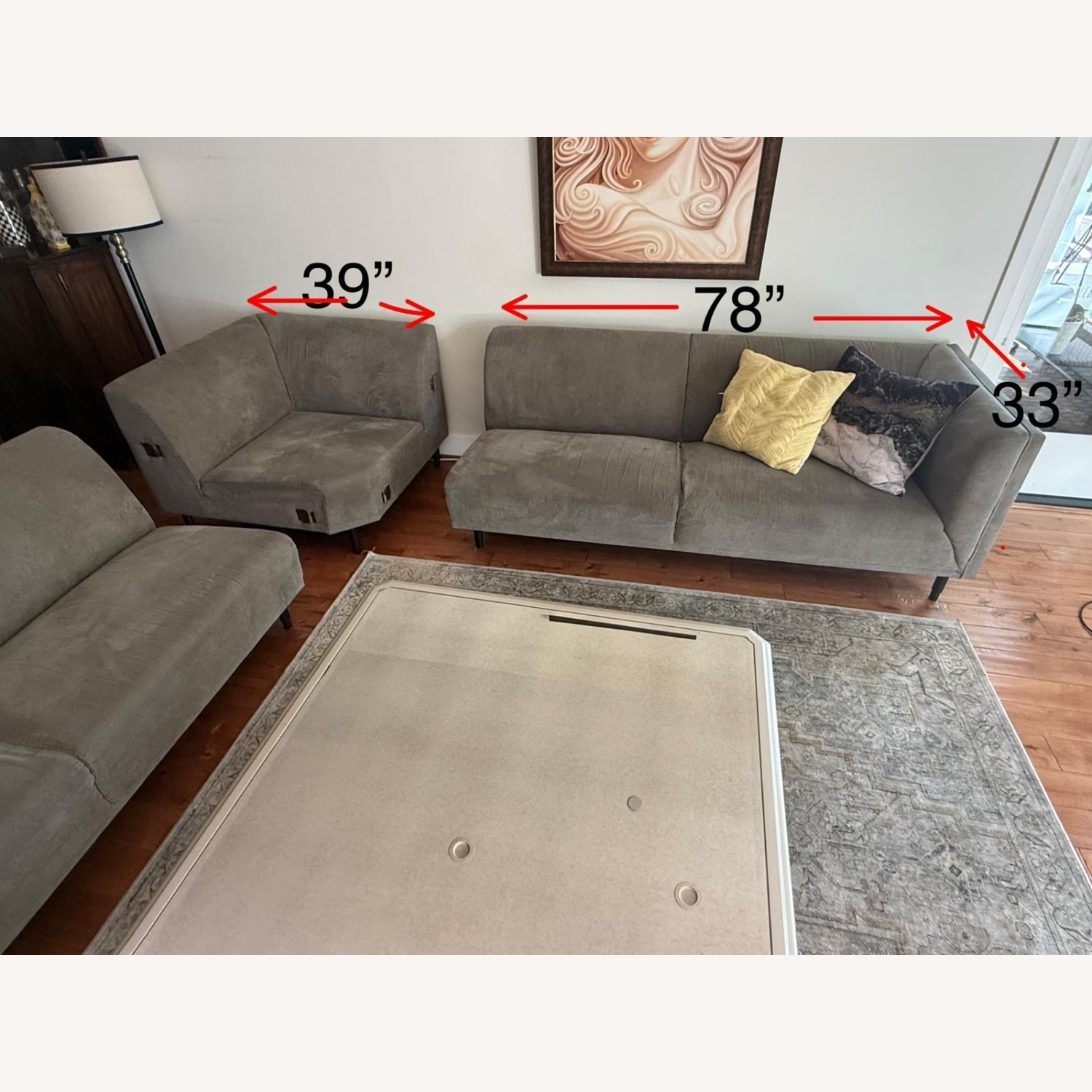 Natuzzi  Green 3+ Seater Sofa - image-2