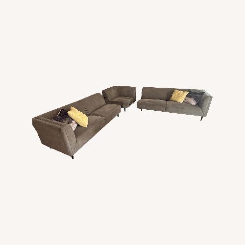Used Natuzzi Green 3+ Seater Sofa for sale on AptDeco