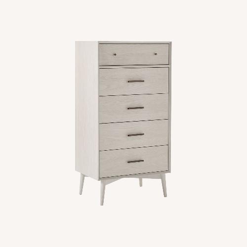 Used West Elm Mid Century Dresser (White Wood) for sale on AptDeco