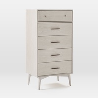 West Elm Mid Century Dresser (White Wood)