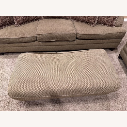 Used Bernhardt Dark Brown Fabric Ottoman for sale on AptDeco