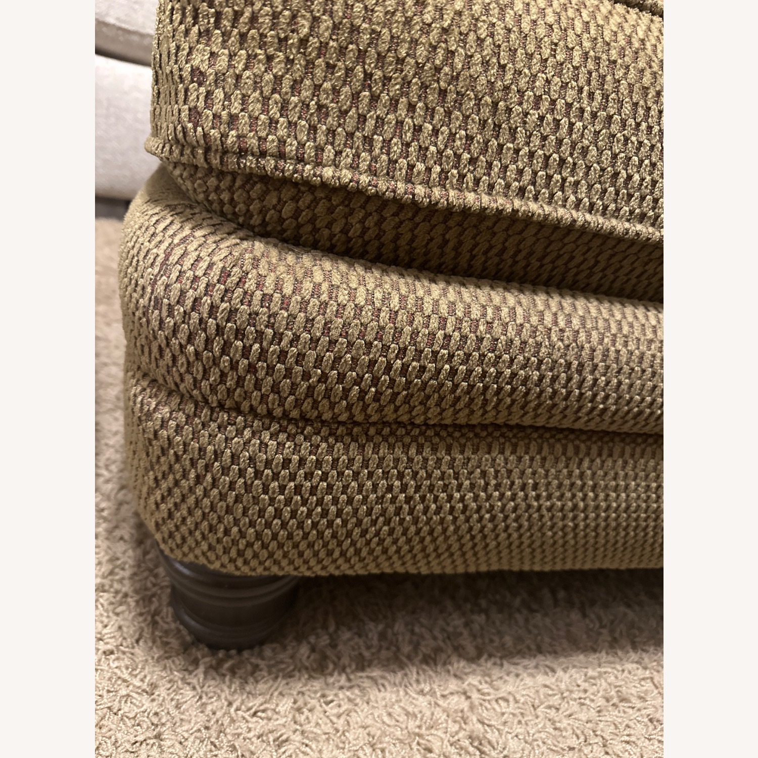 Bernhardt Dark Brown Fabric Ottoman - image-2