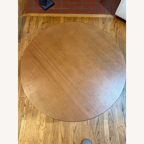 Used Brown Wood Farmhouse Style Coffee Table for sale on AptDeco