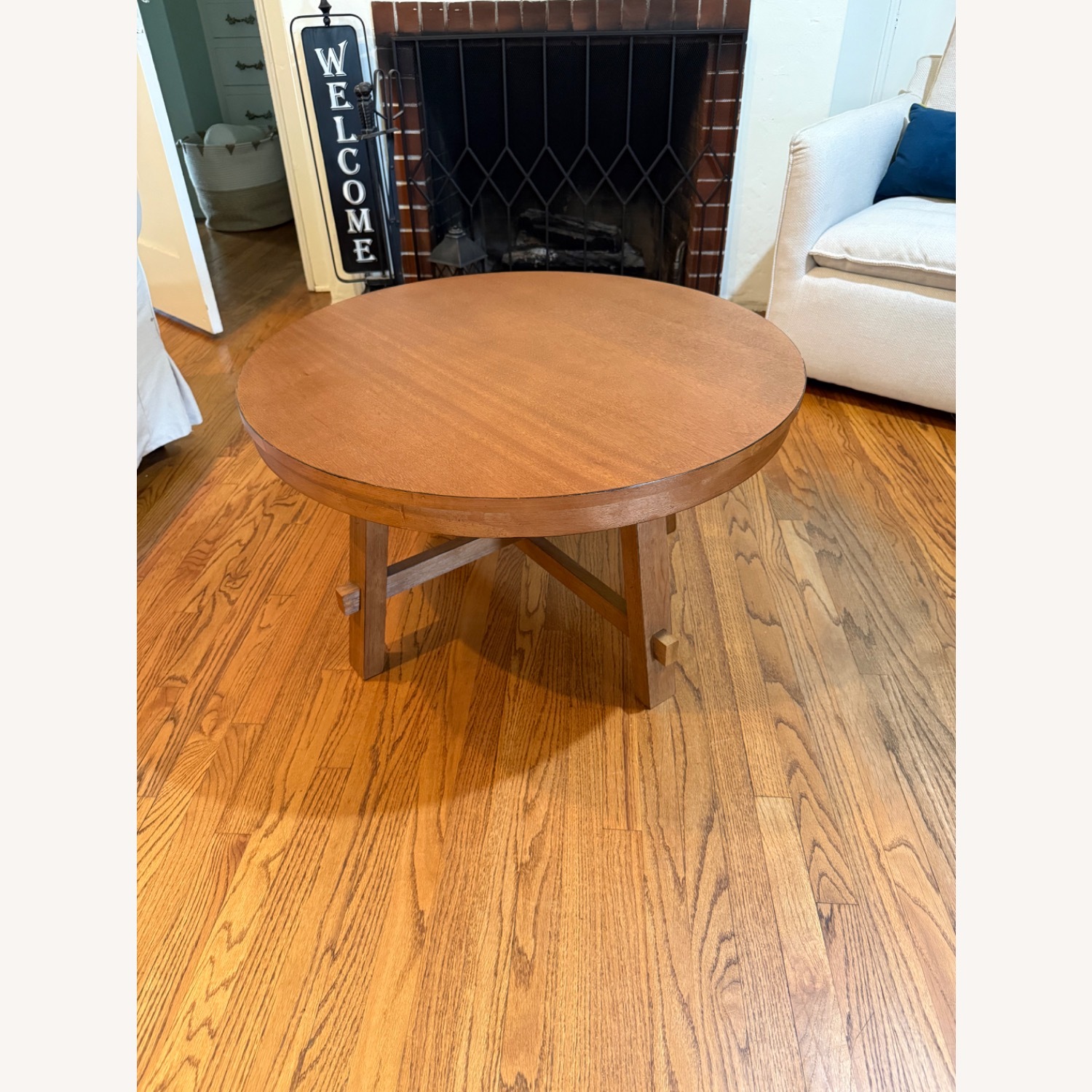Brown Wood Farmhouse Style Coffee Table - image-2