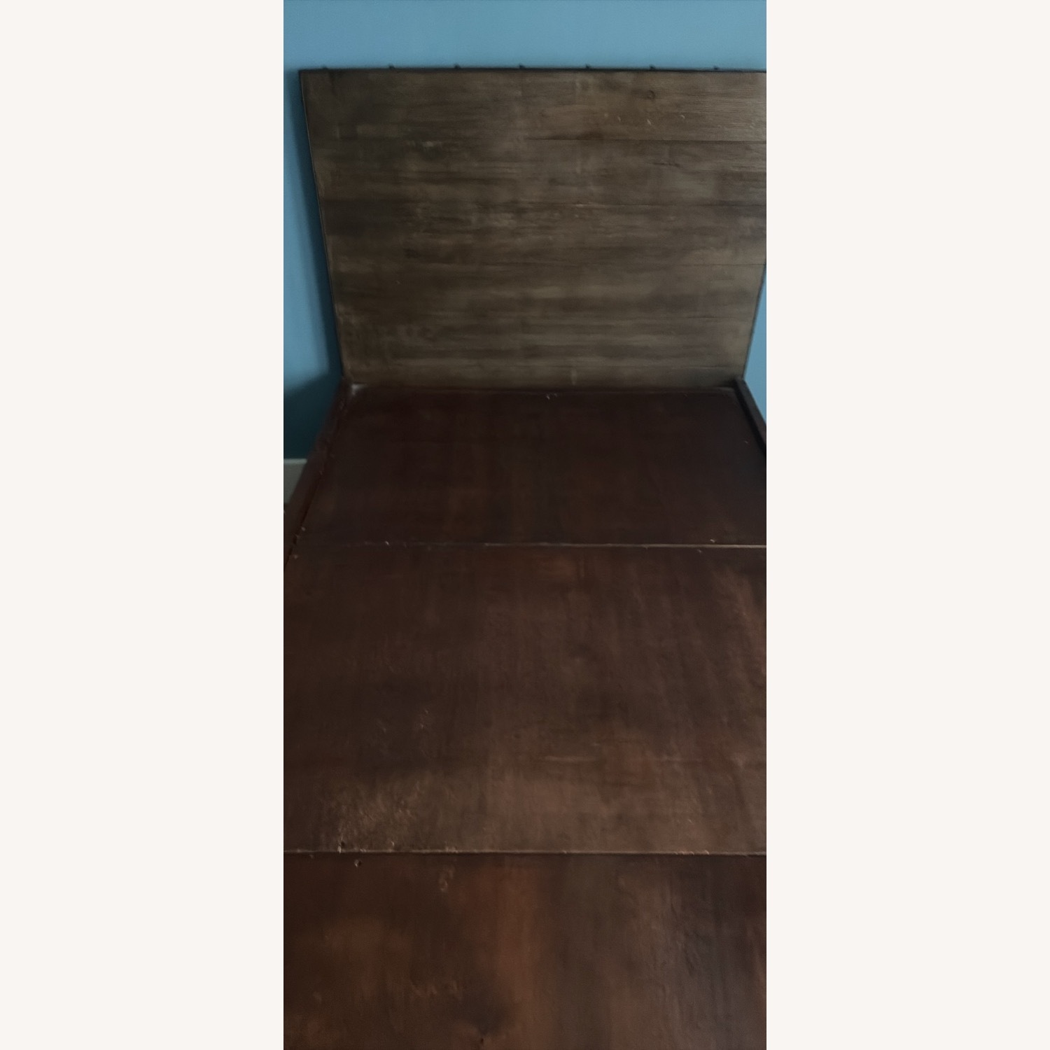 Restoration Hardware Dark Brown Wood Twin Bed - image-7