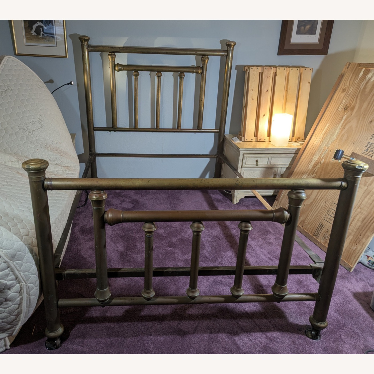 Brass Bed Frame 1920's  - image-4